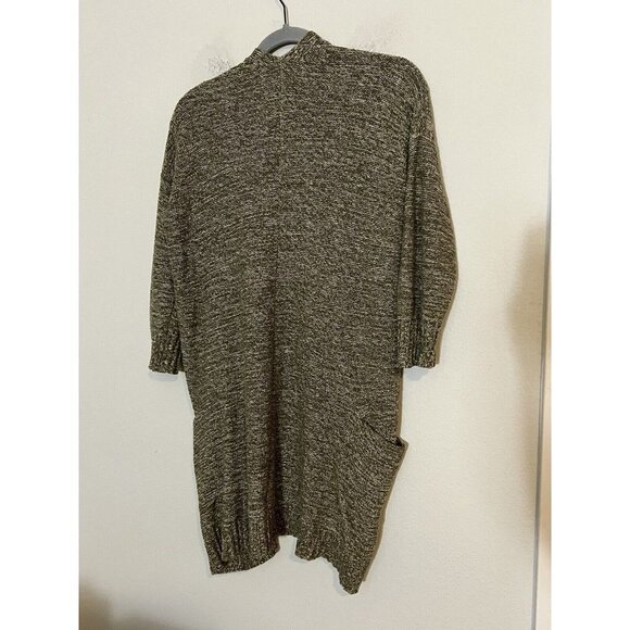 Anthropologie Sparrow Womens Cardigan Sweater Green Open Front Cozy Boho XS - Picture 2 of 13